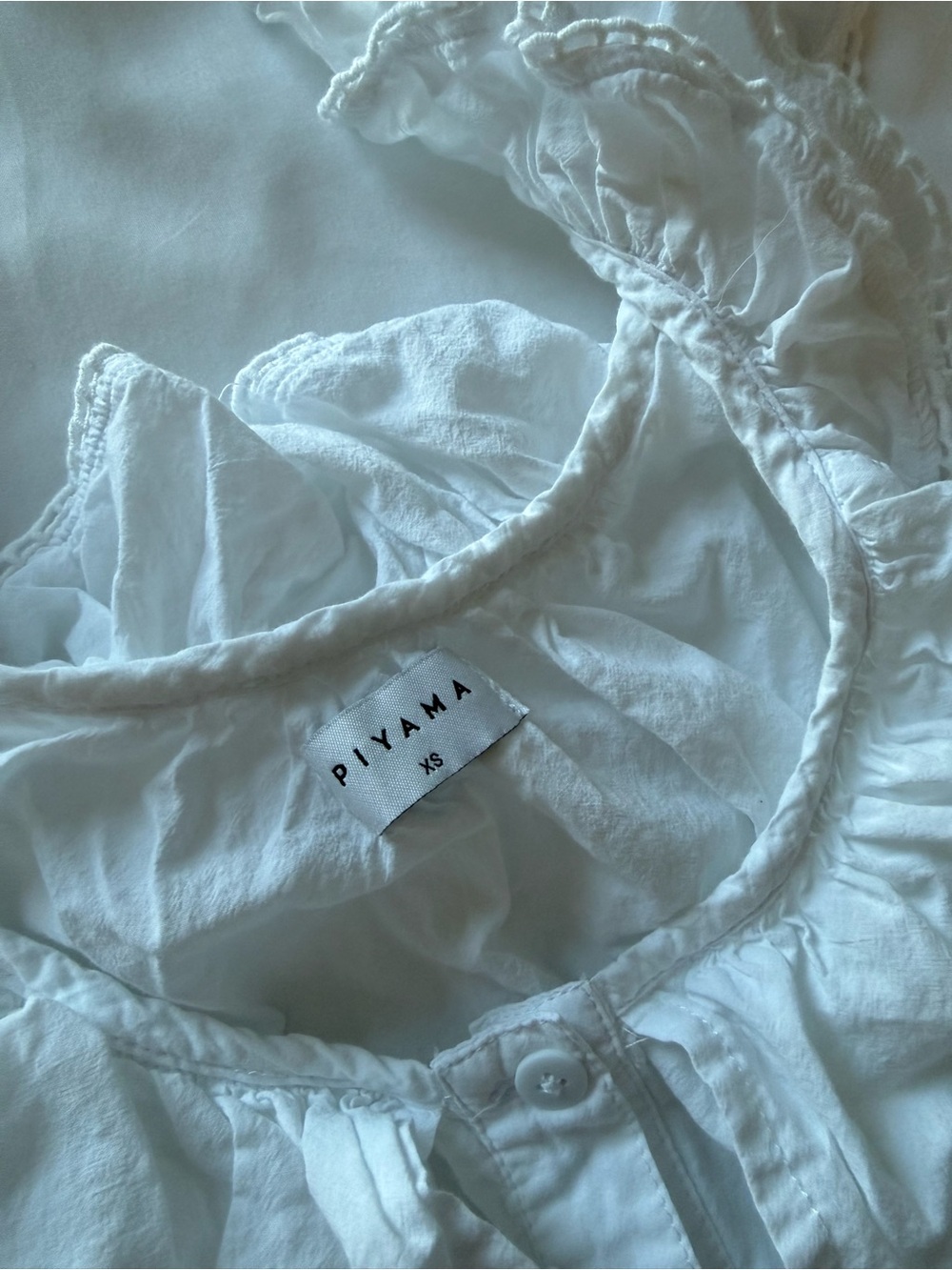 Piyama Romy Sleep Set - White Washed Cotton - Picture 7 of 8
